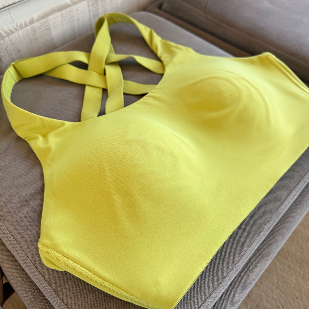 Lululemon Athletica Lime Green Cross-Back Bra